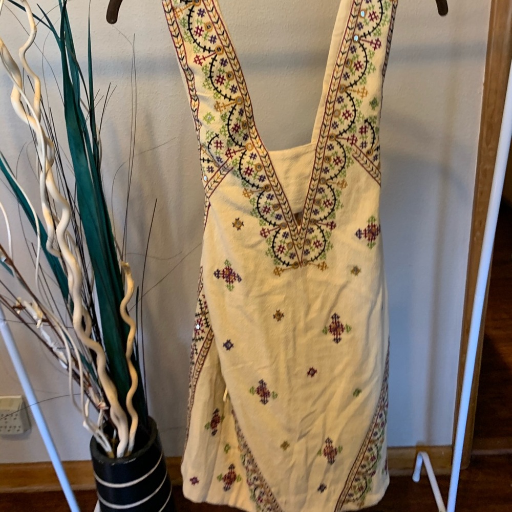 FREE PEOPLE embroidered dress